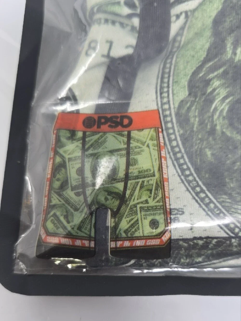 PSD Men’s Money Print Boxer Briefs - Coral Waistband